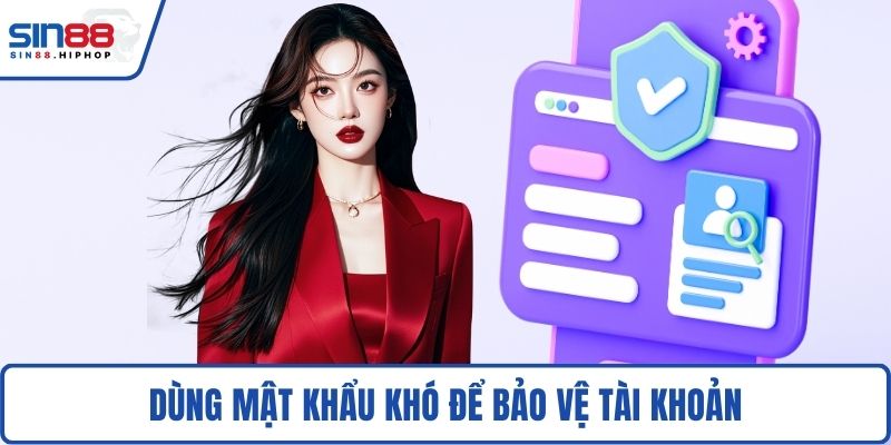 Dùng mật khẩu khó để bảo vệ tài khoản